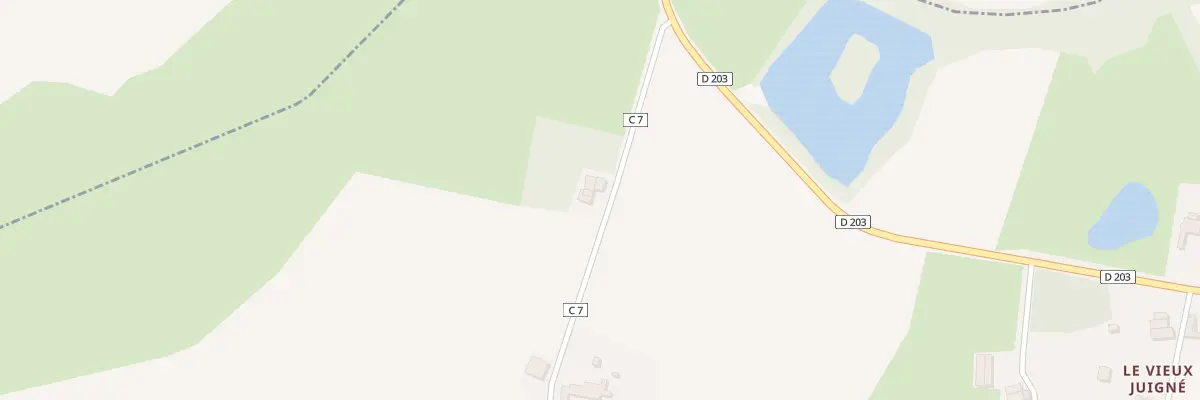 Plan du 5168 Courteaubeau à Juigné-des-Moutiers