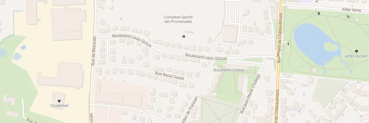 Plan du 13 Bd Louis Giroux à Vitré