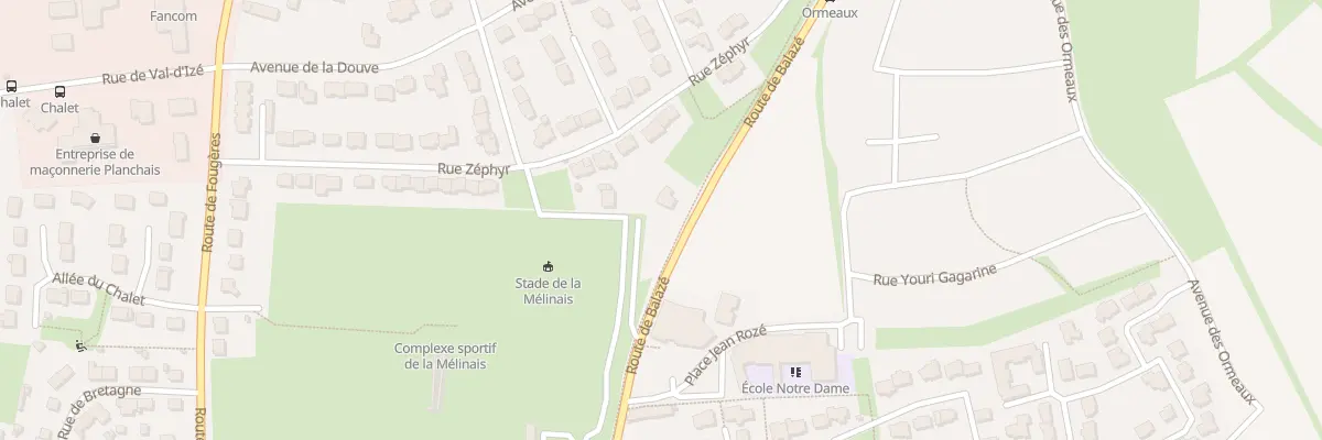 Plan du 41 Rue de Balazé à Vitré