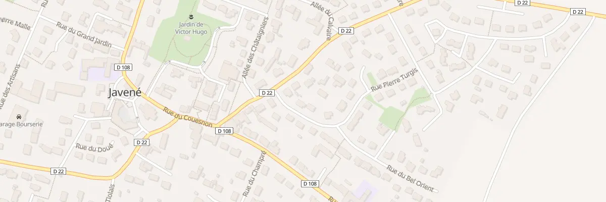 Plan du 1 Allée des Vergers à Javené