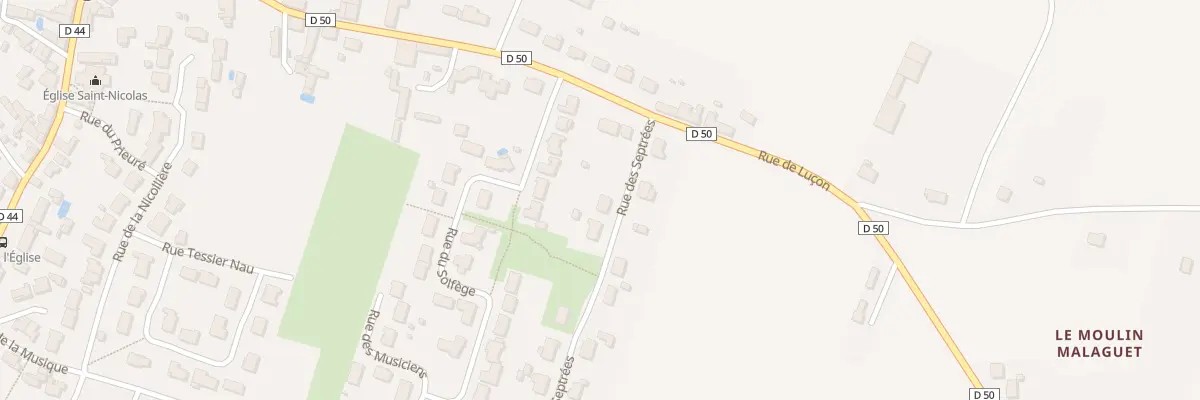 Plan du 2 Rue des septrées aux Magnils-Reigniers