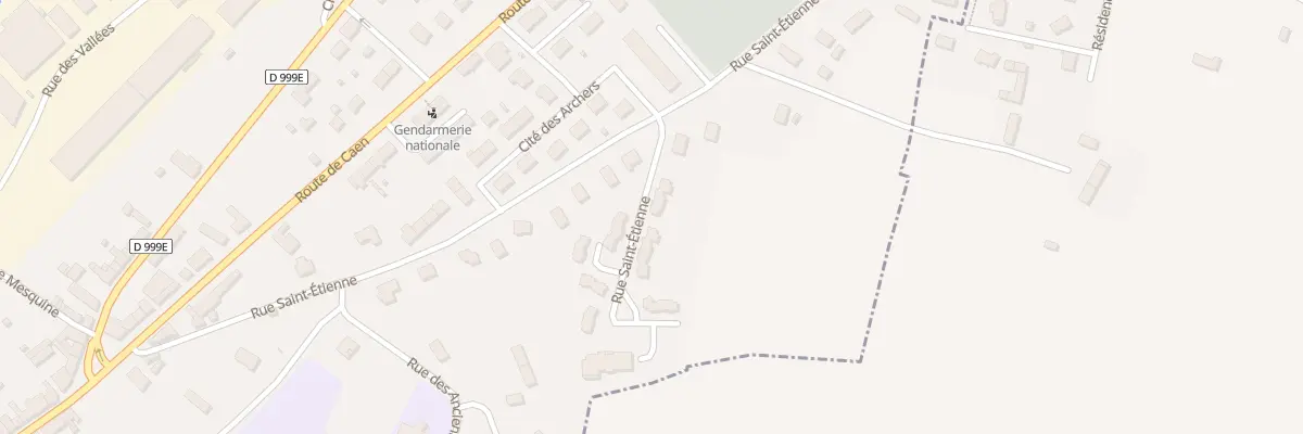 Plan du 36B Rue Saint Etienne - Villedieu à Villedieu-les-Poêles-Rouffigny