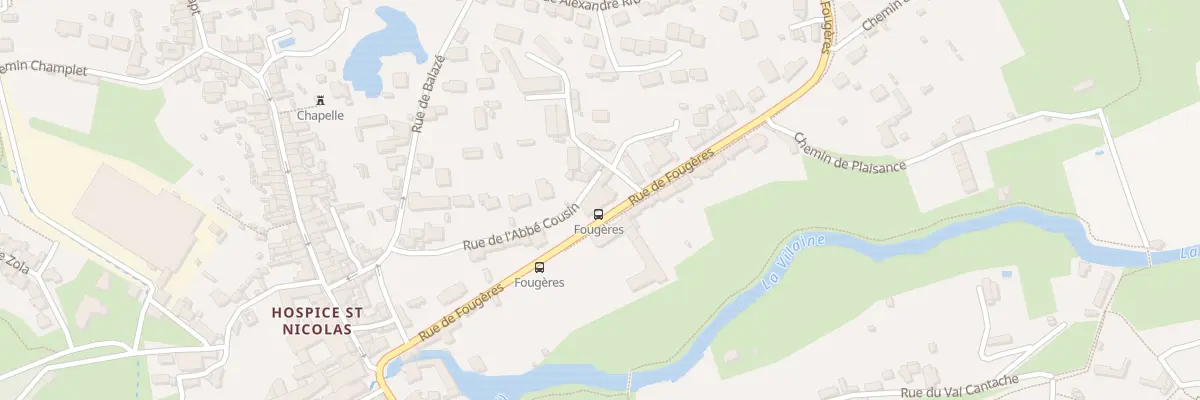 Plan du 15 Rue de Fougeres à Vitré