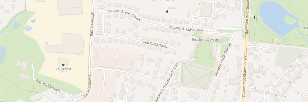 Plan du 15 Rue Raoul David à Vitré