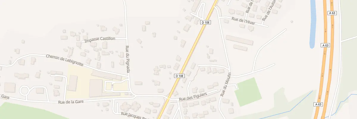 Plan du 461 Av des Landes à Magescq