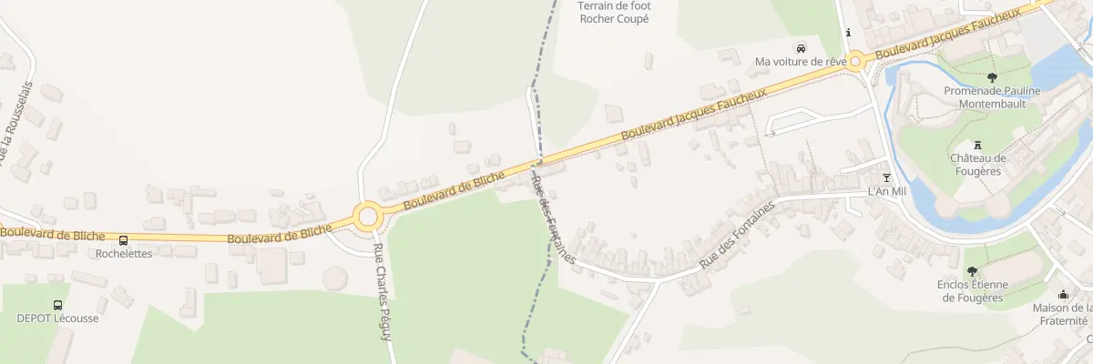 Plan du 99 Bd Jacques Faucheux à Fougères