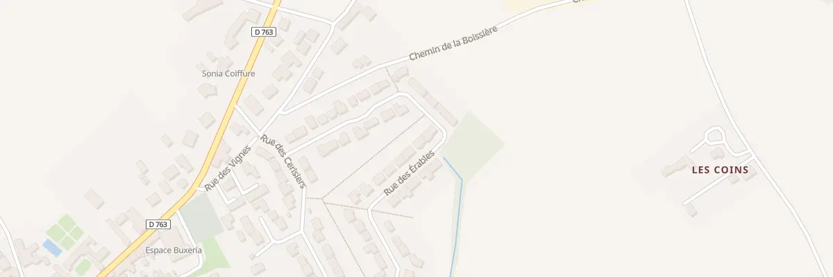 Plan du 25 Rue des erables à La Boissière-du-Doré