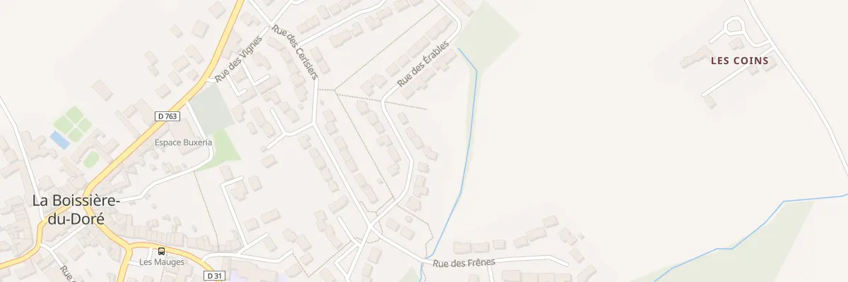 Plan du 12 Rue des erables à La Boissière-du-Doré