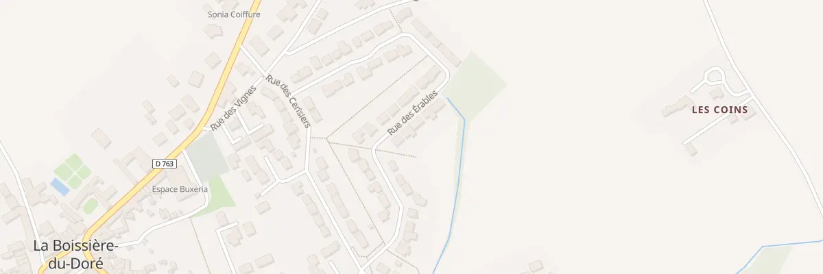 Plan du 20 Rue des erables à La Boissière-du-Doré