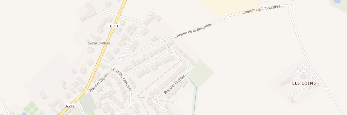 Plan du 29 Rue des erables à La Boissière-du-Doré