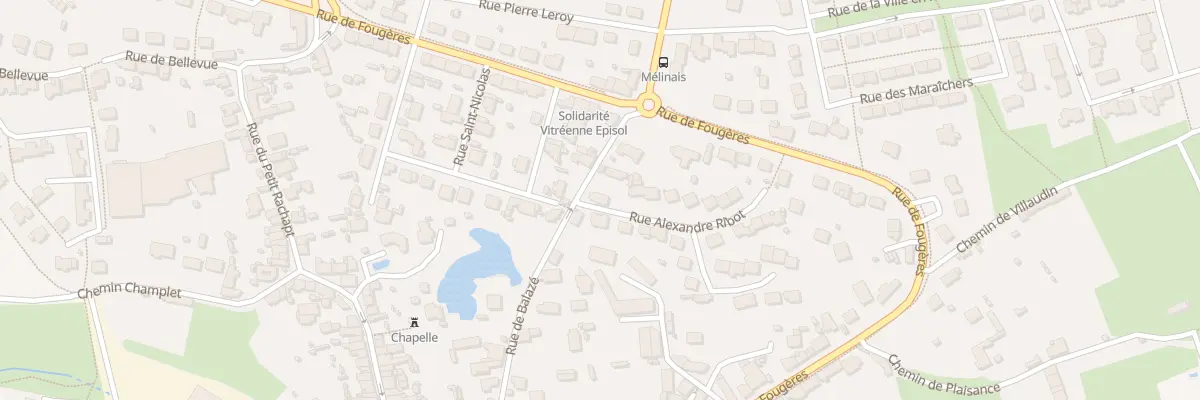 Plan du 1 Rue Alexandre Ribot à Vitré