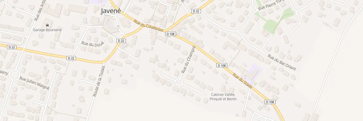 Plan du 4 Rue du Champré à Javené