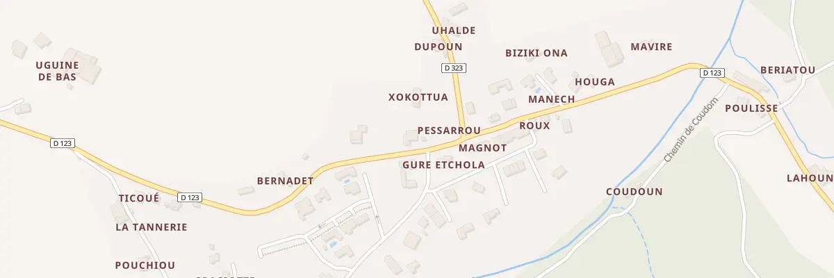 Plan du 5289 Pessarou Nord à La Bastide-Clairence