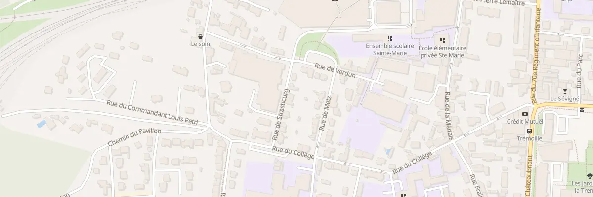 Plan du 7 Rue de Strasbourg à Vitré