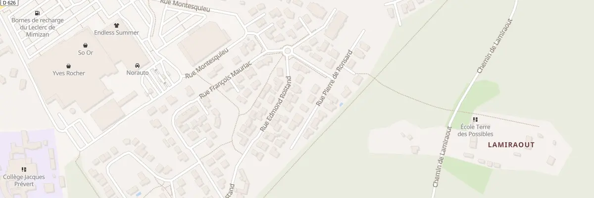 Plan du 65 Rue Edmond Rostand à Mimizan