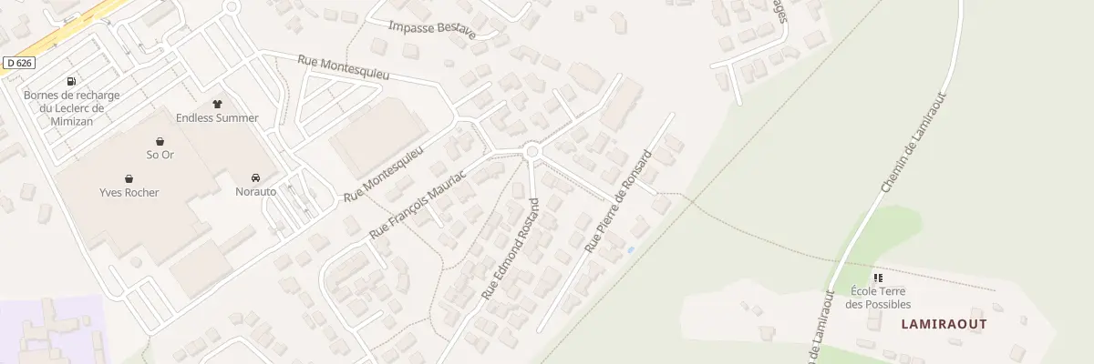 Plan du 19 Rue Edmond Rostand à Mimizan