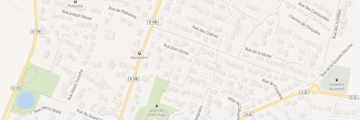 Plan du 6 Rue Jean-giono à Javené