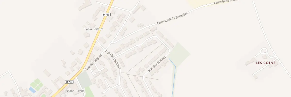 Plan du 33 Rue des erables à La Boissière-du-Doré