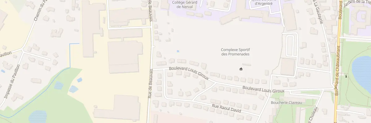 Plan du 38 Bd Louis Giroux à Vitré