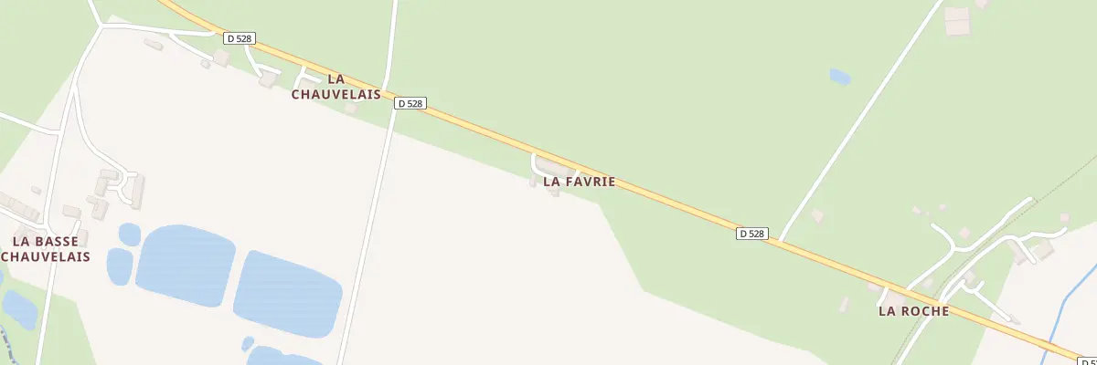 Plan du 411 La Favrie à Balazé
