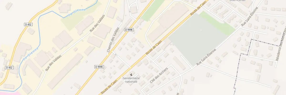 Plan du 43 Rue de Caen - Villedieu à Villedieu-les-Poêles-Rouffigny