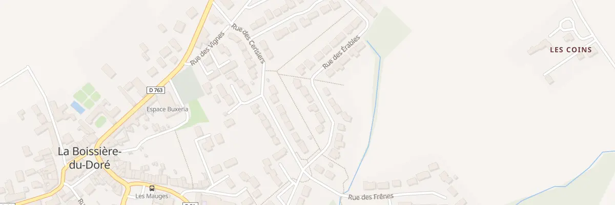Plan du 7 Rue des erables à La Boissière-du-Doré
