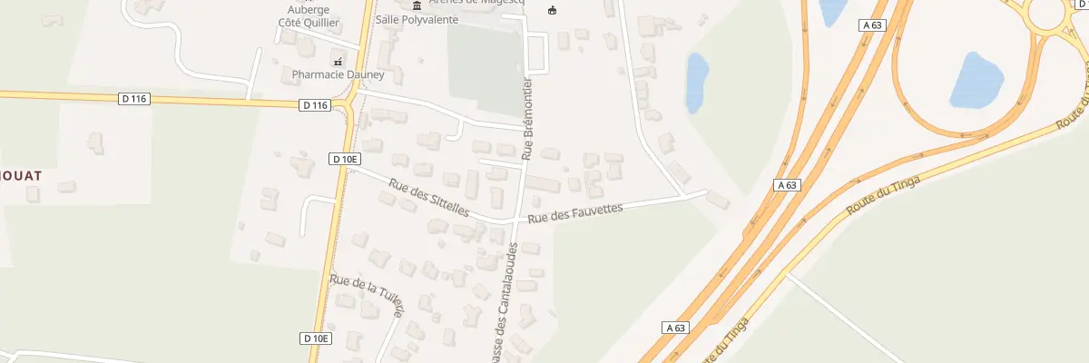Plan du 25 Rue Brémontier à Magescq