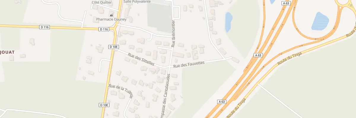Plan du 21 Rue Brémontier à Magescq