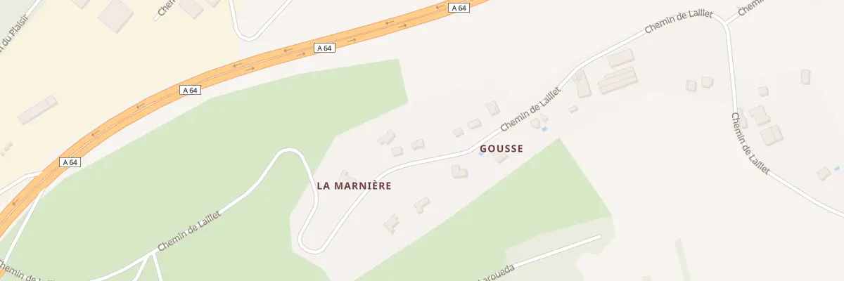 Plan du 1290 Che de Laillet à Guiche