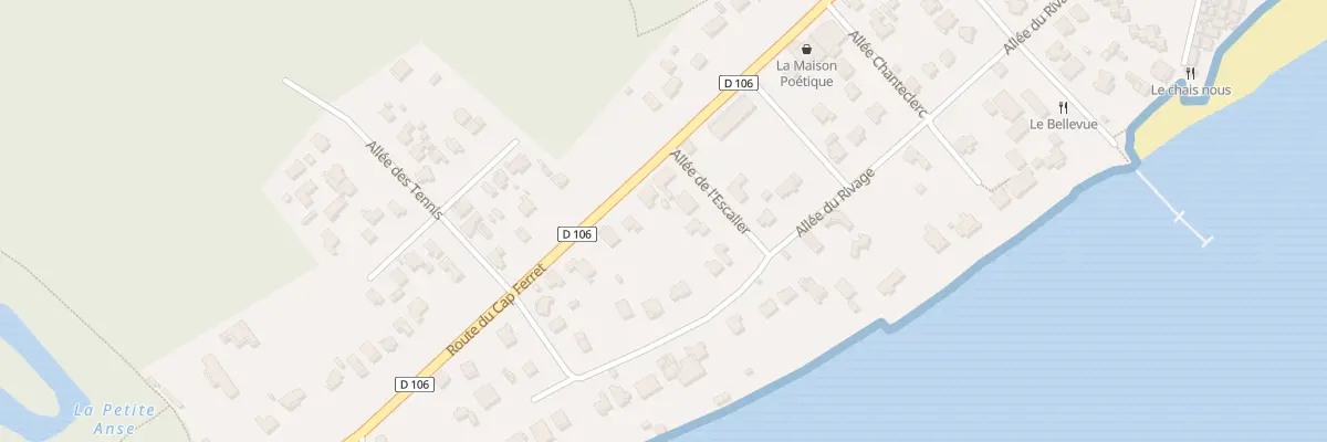 Plan du 68 Rte du Cap Ferret Grand Piquey à Lège-Cap-Ferret