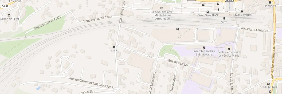 Plan du 7 Rue de Verdun à Vitré