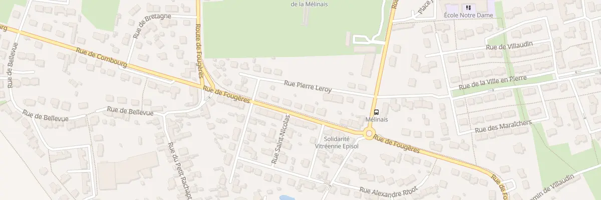 Plan du 82 Rue de Fougeres à Vitré