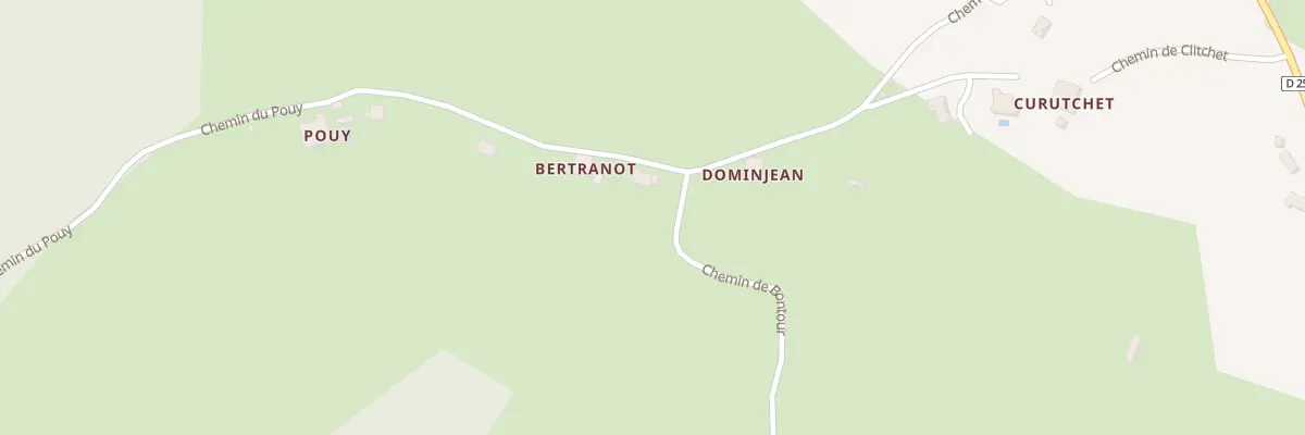 Plan du 665 Che du Pouy à Guiche