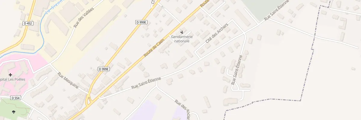 Plan du 15 Rue Saint Etienne - Villedieu à Villedieu-les-Poêles-Rouffigny