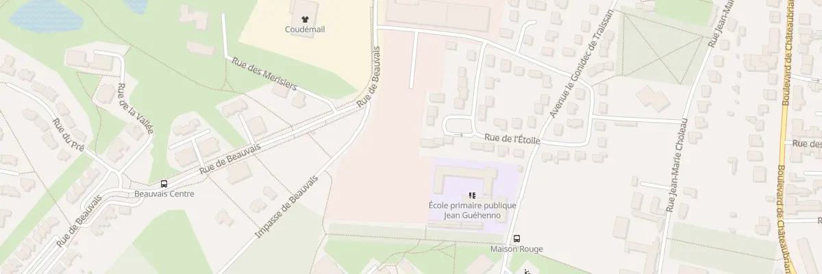 Plan du 14 Imp Georges Coudé à Vitré