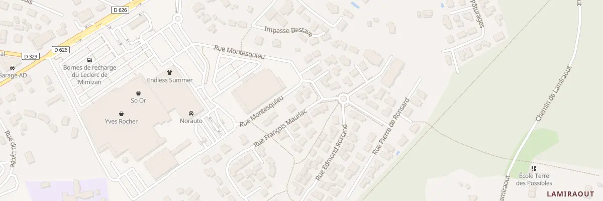 Plan du 28 Rue François Mauriac à Mimizan