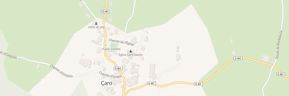 Plan du 14 Che d’Elgamutxe à Caro