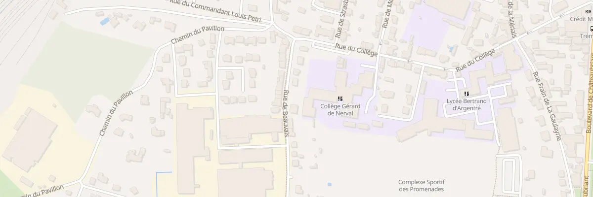Plan du 11 Rue de Beauvais à Vitré