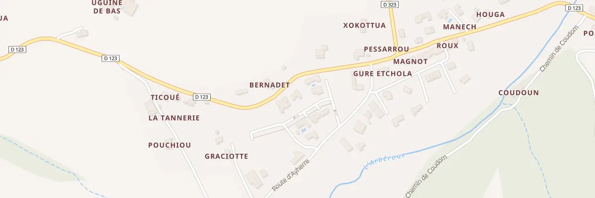 Plan du 116 Che de Toquely à La Bastide-Clairence