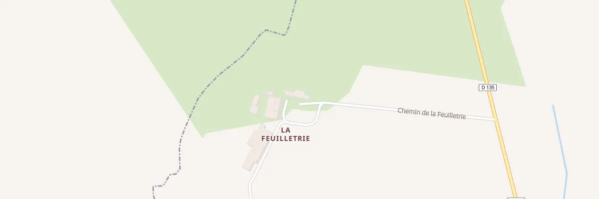 Plan du 280 Che de la Feuilletrie à La Rouaudière