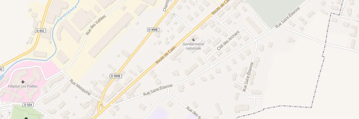 Plan du 20 Rue de Caen - Villedieu à Villedieu-les-Poêles-Rouffigny