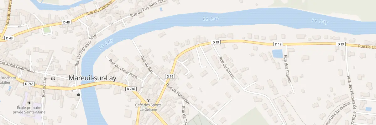 Plan du 18 Rue du bas bourg à Mareuil-sur-Lay-Dissais