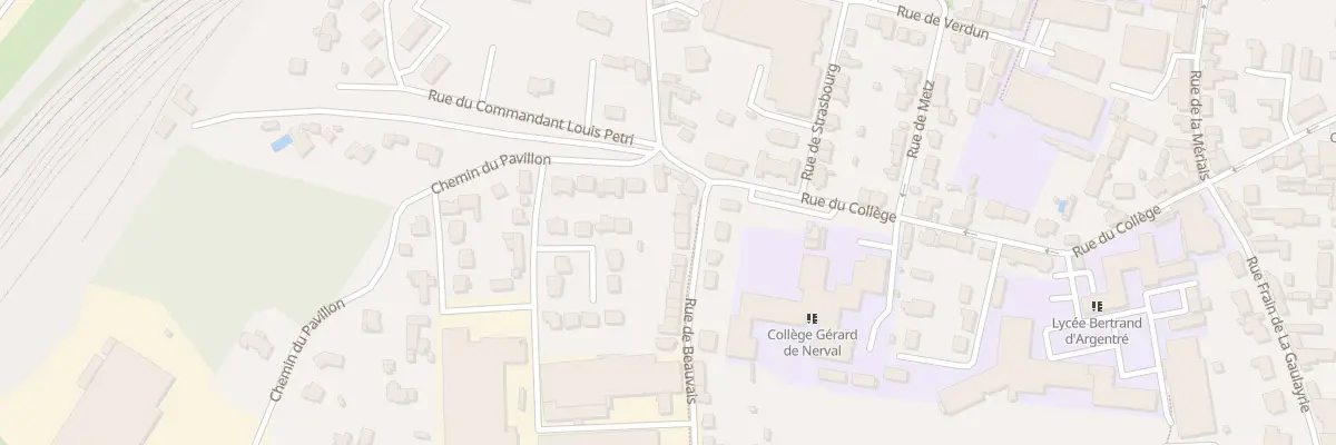Plan du 6 Rue de Beauvais à Vitré