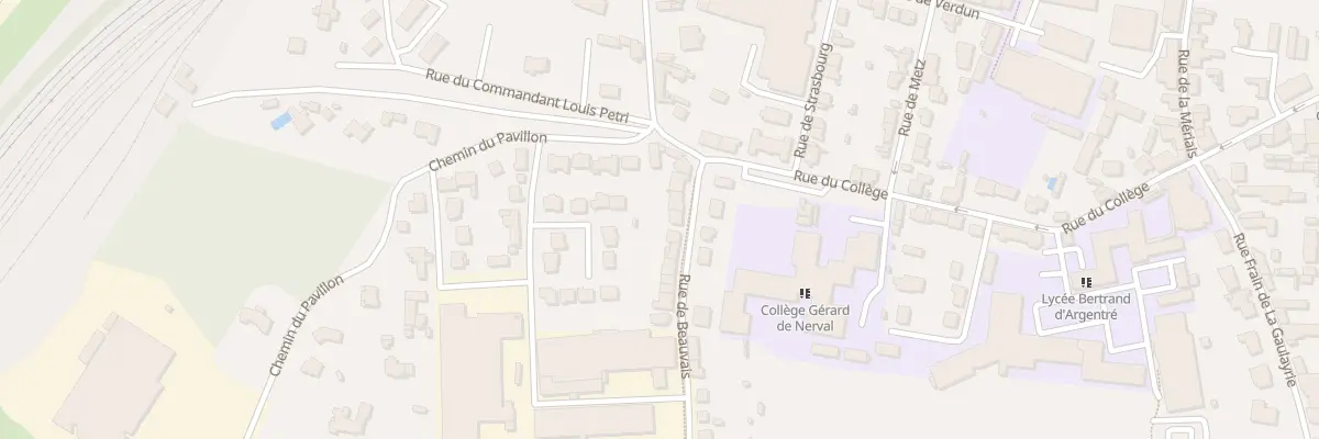 Plan du 8 Rue de Beauvais à Vitré
