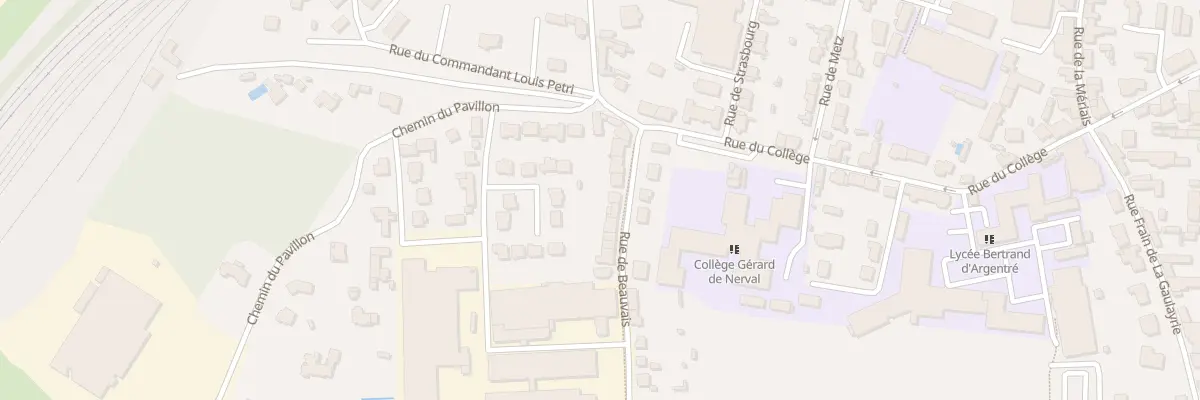 Plan du 10 Rue de Beauvais à Vitré