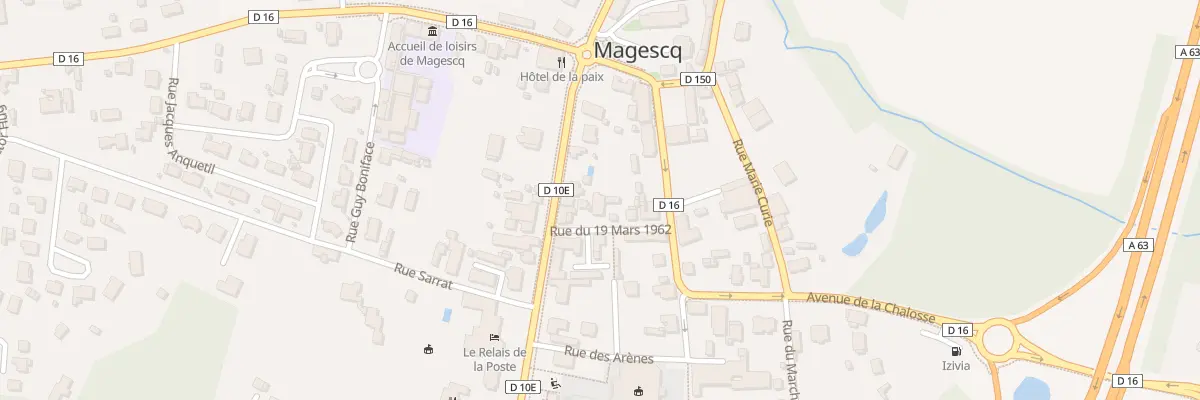 Plan du 5 Rue du 19 Mars 1962 à Magescq