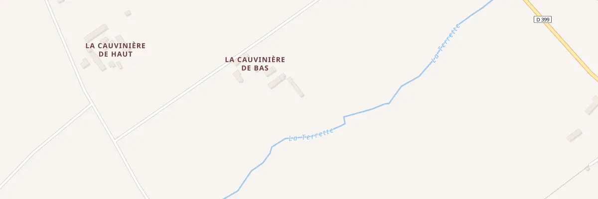 Plan du 3 La Cauviniere de Bas à Quibou