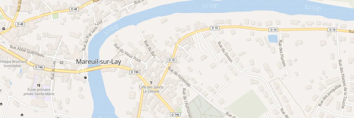Plan du 14 Rue du bas bourg à Mareuil-sur-Lay-Dissais