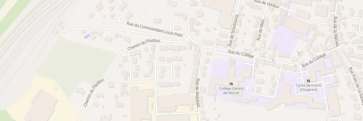 Plan du 7 All de la Haute Epine à Vitré
