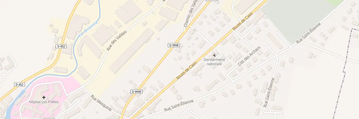 Plan du 27 Rue de Caen - Villedieu à Villedieu-les-Poêles-Rouffigny